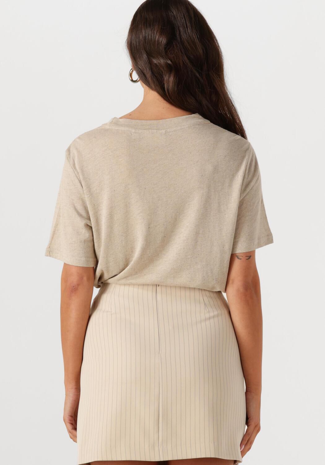 MY ESSENTIAL WARDROBE Dames Tops & T-shirts Lisamw Tee Beige