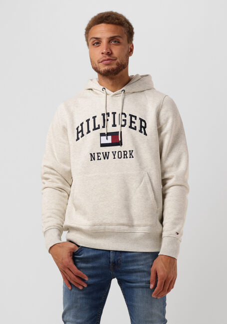 Lichtgrijze TOMMY HILFIGER Trui MODERN VARSITY HOODY - large