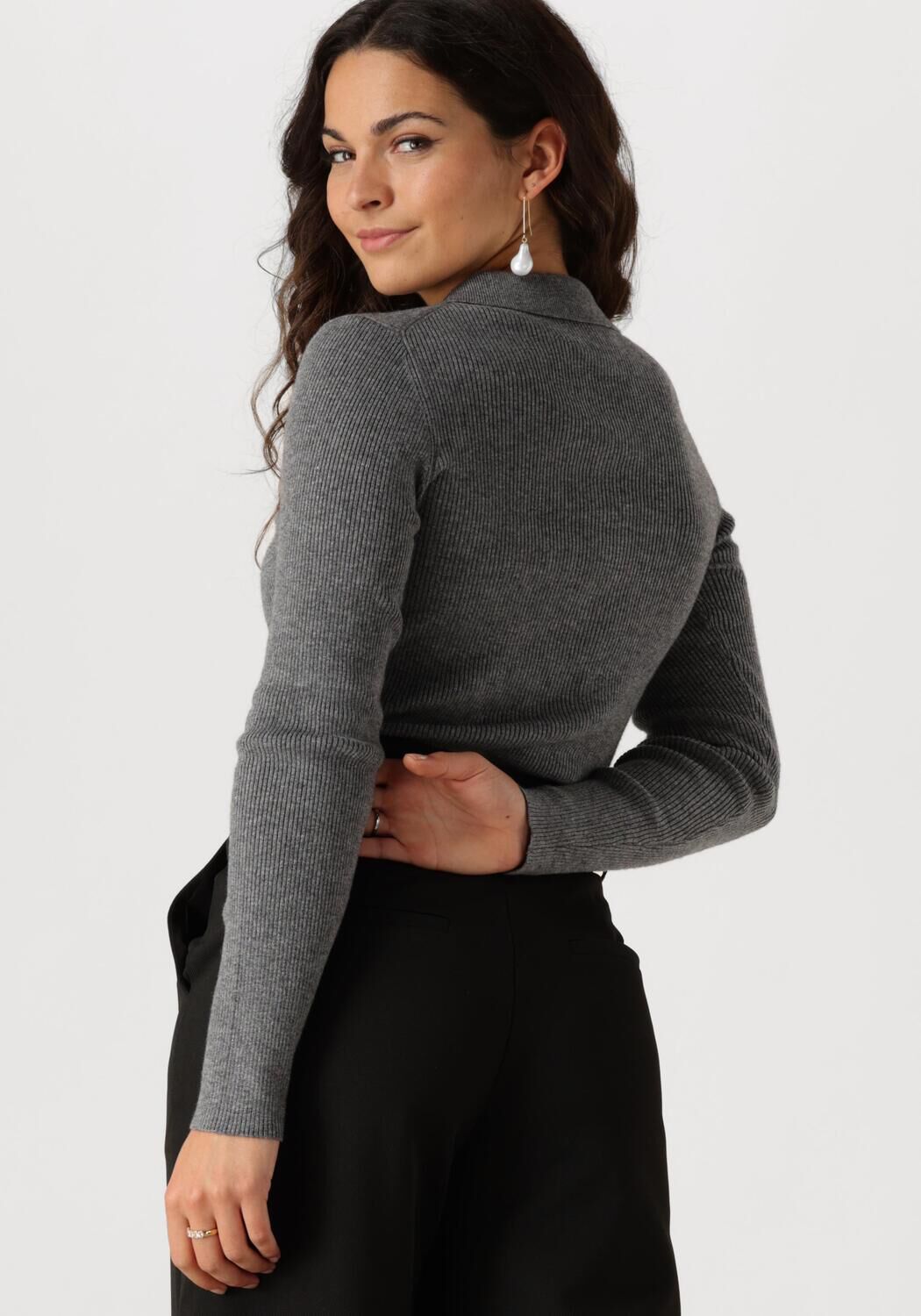 NEO NOIR Dames Truien & Vesten Panama Knit Blouse Grijs