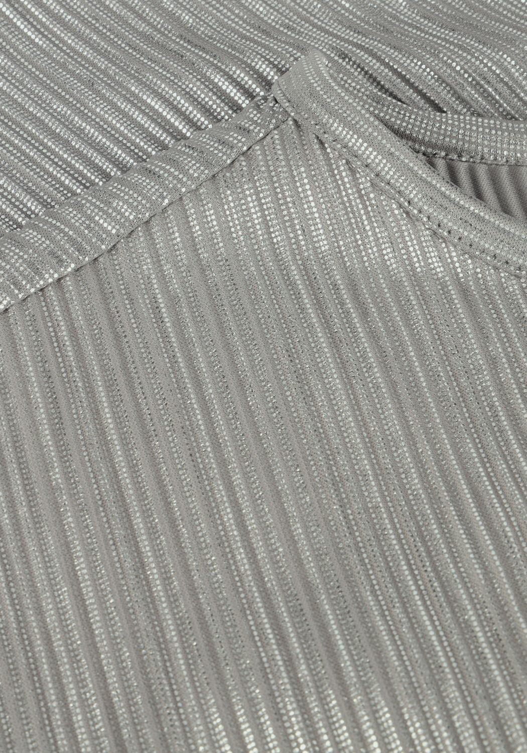 Zilveren INDIAN BLUE JEANS T-shirt TOP METALLLIC - large