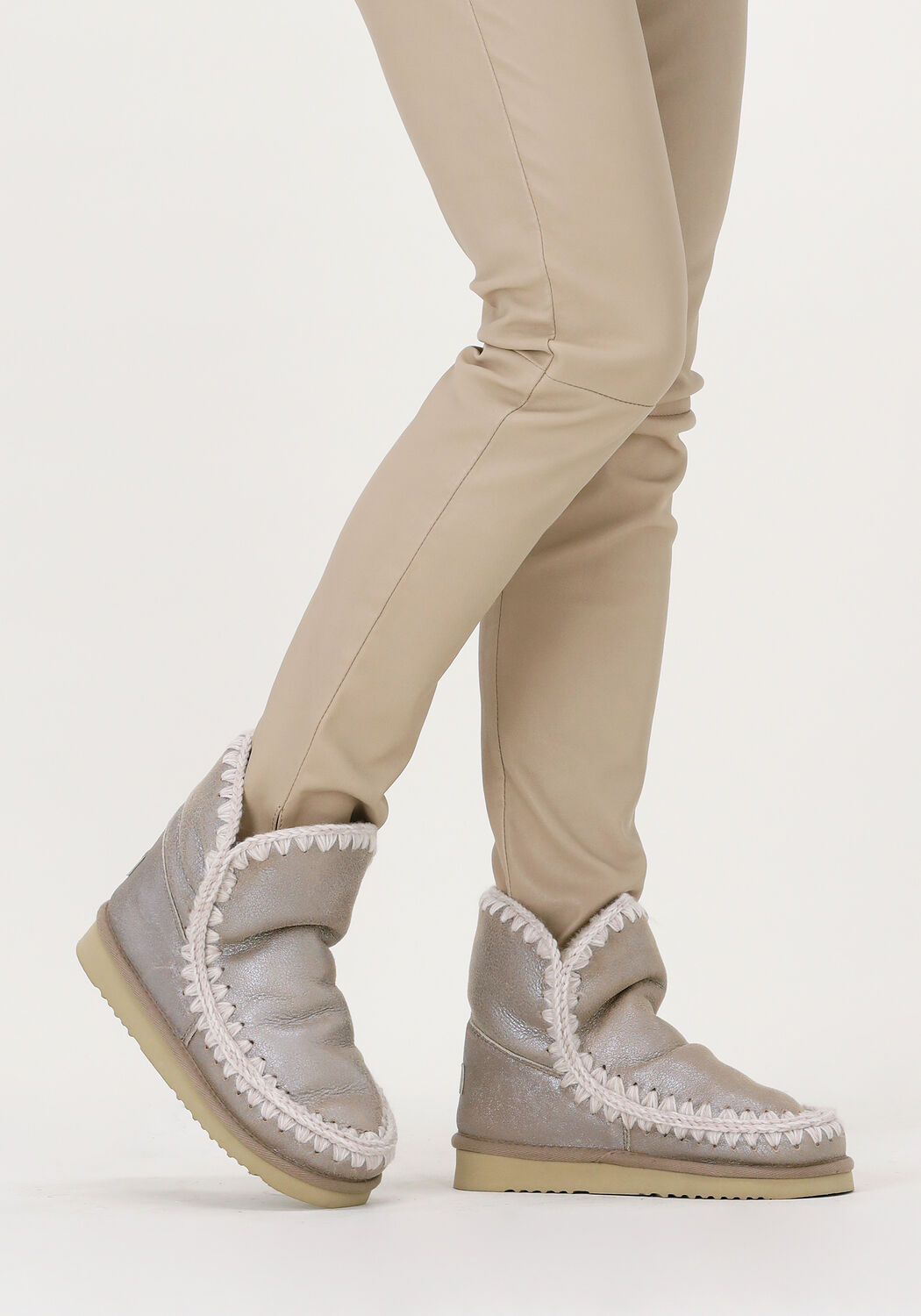 Gouden MOU Vachtlaarzen ESKIMO 18 GLITTER LOGO - large