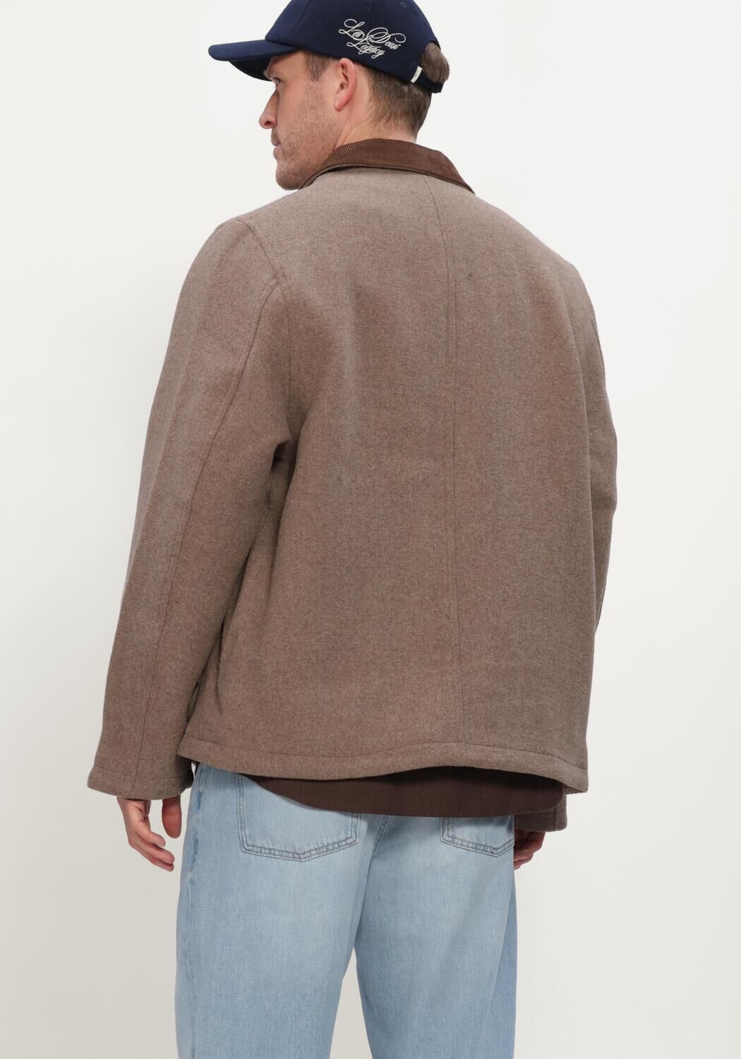LES DEUX Heren Jassen Melange Wool Jacket Zand