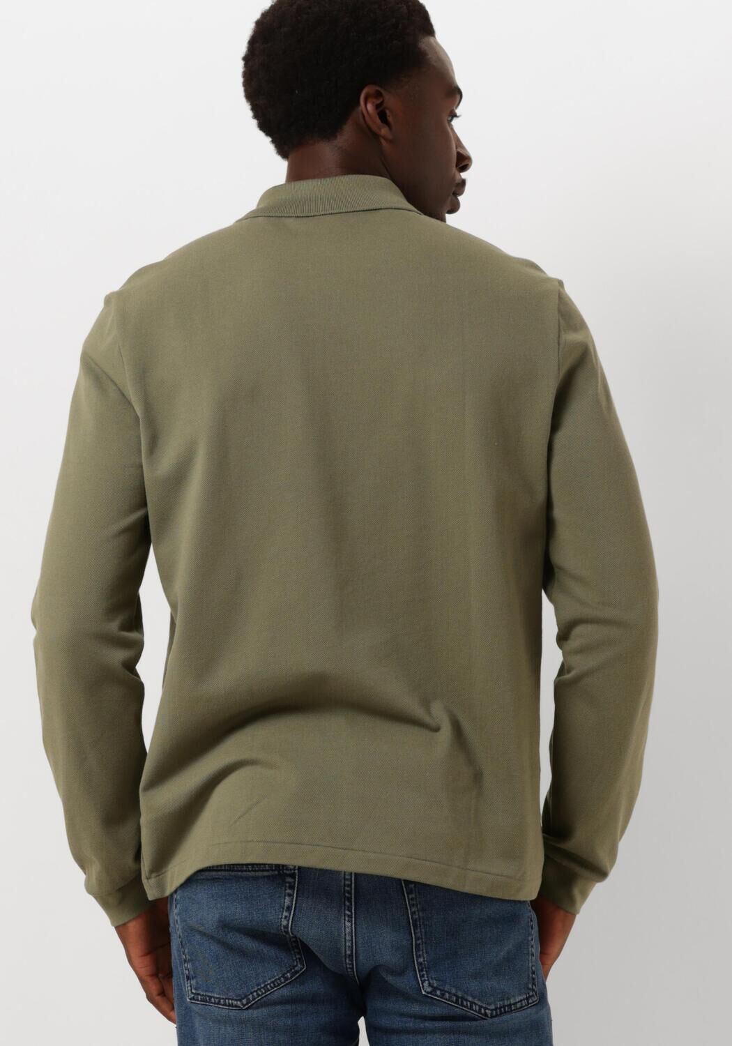 LACOSTE Heren Polo's & T-shirts 1hp2 Men Long Sleeved Best Polo Groen