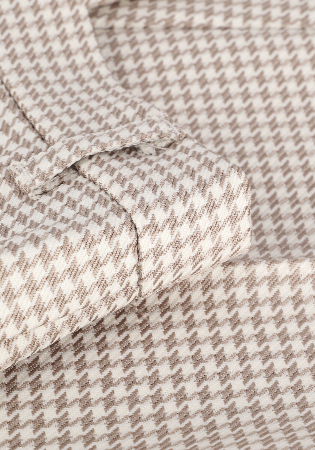 Bruine COLOURFUL REBEL Pantalon RUS JACQUARD DOGTOOTH STRAIGHT PANTS - large