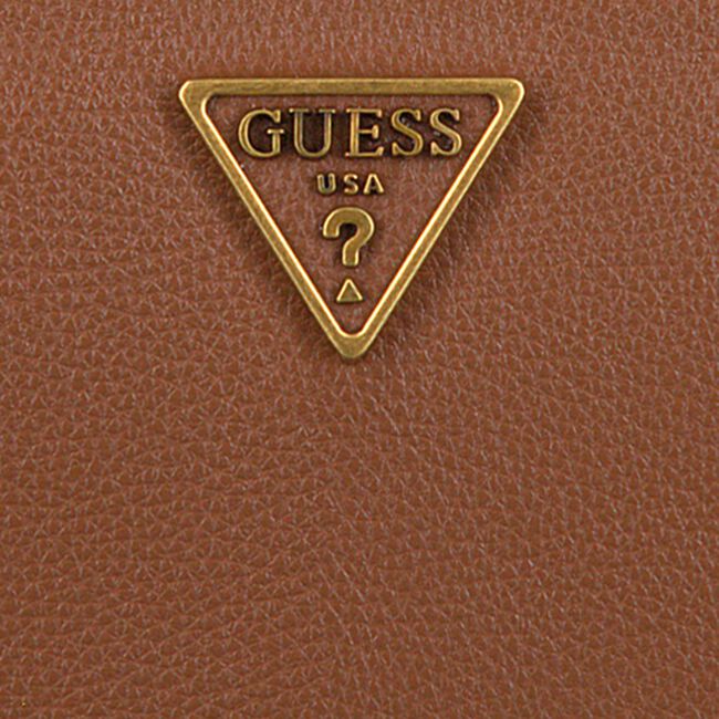 Cognac GUESS Portemonnee DESTINY SLG LARGE ZIP AROUND Cognac GUESS Portemonnee DESTINY SLG LARGE ZIP AROUND - large