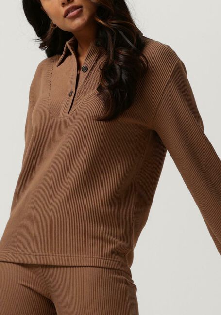 Bruine SIMPLE Blouses PAULA JER-ORG-COT-22-3 - large