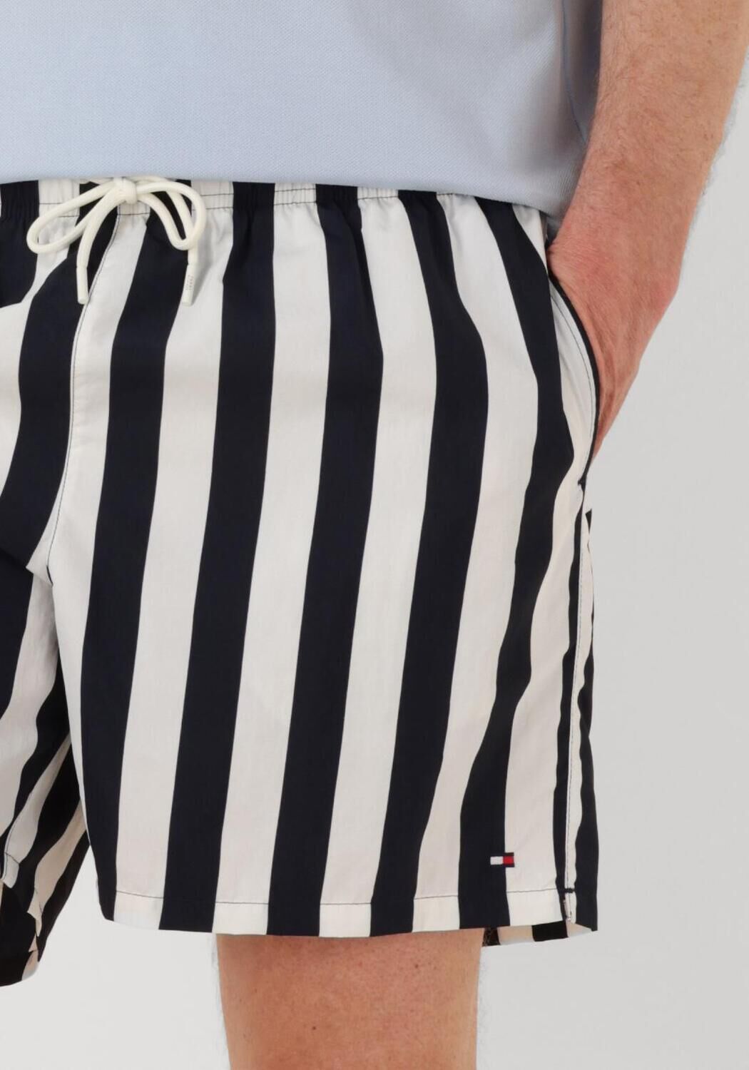 TOMMY HILFIGER Heren Zwembroeken Medium Drawstring Print Donkerblauw