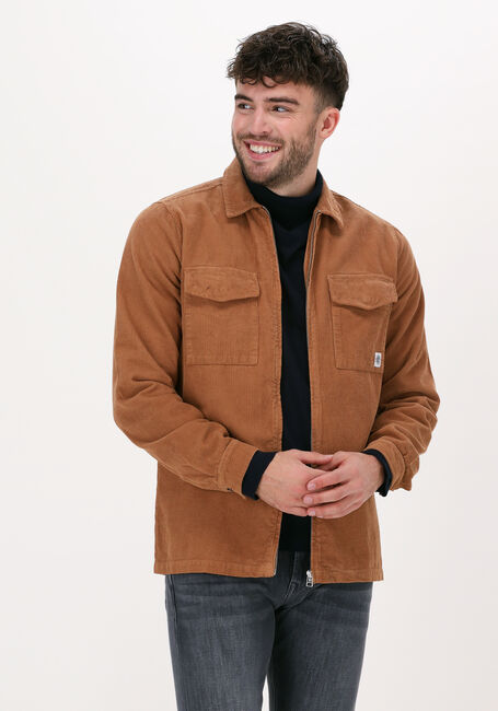 Bruine KULTIVATE Overshirt ST BARK - large