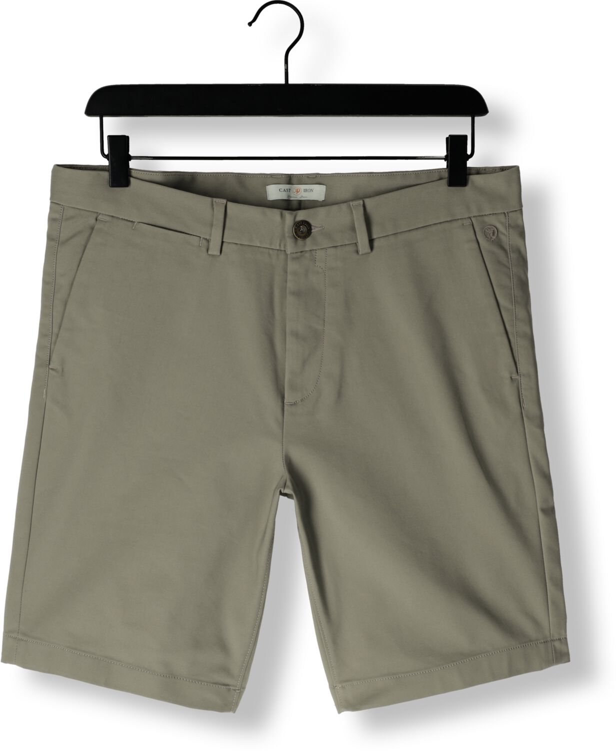 CAST IRON Heren Broeken Riser Shorts Comfort Stretch Grijs
