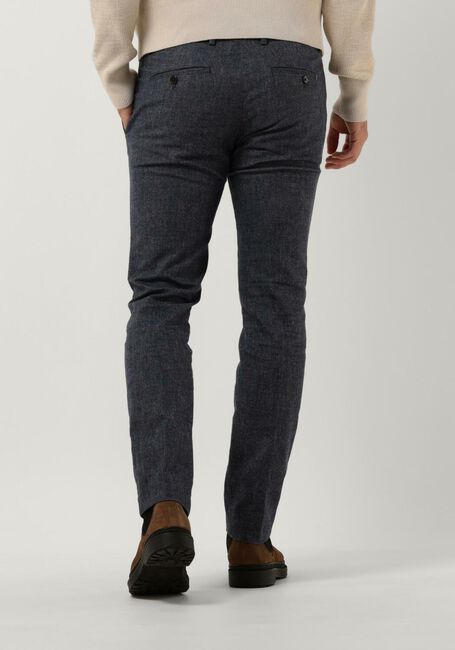 Donkerblauwe TOMMY HILFIGER Pantalon BLEECKER FAKE SOLID WOOL LOOK - large