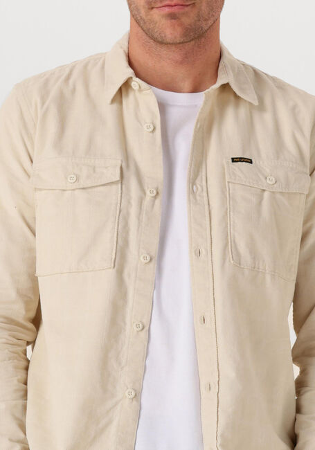 Beige PME LEGEND Casual overhemd CORDUROY SHAVED SQUARE/CASUAL 2 - large