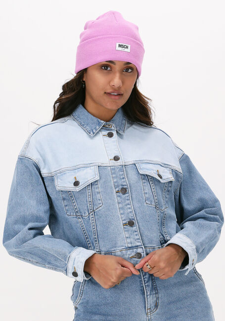 Lichtblauwe OBJECT Spijkerjas MARINA TREND DENIM JACKET - large