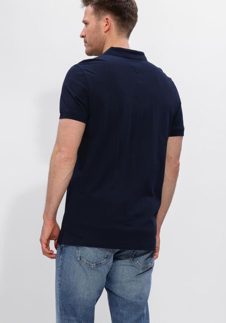 Donkerblauwe TOMMY JEANS Polo TJM SLIM PLACKET POLO EXT - large