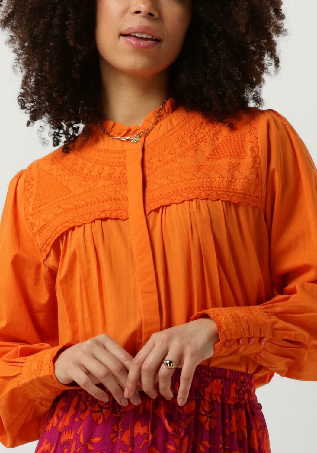 HARPER & YVE Dames Blouses Yasmin-ls Oranje