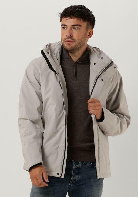 Lichtgrijze KRAKATAU Parka's QM376 - large