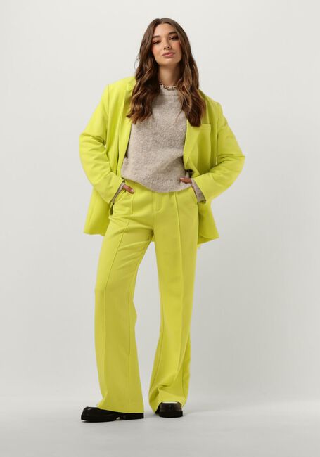 Gele COLOURFUL REBEL Pantalon RUS UNI STRAIGHT PANTS - large