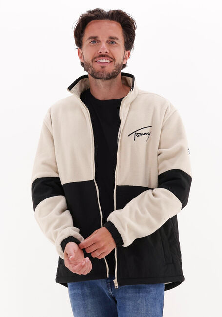 Ecru TOMMY JEANS Jack TJM MIX MEDIA RETRO JACKET - large