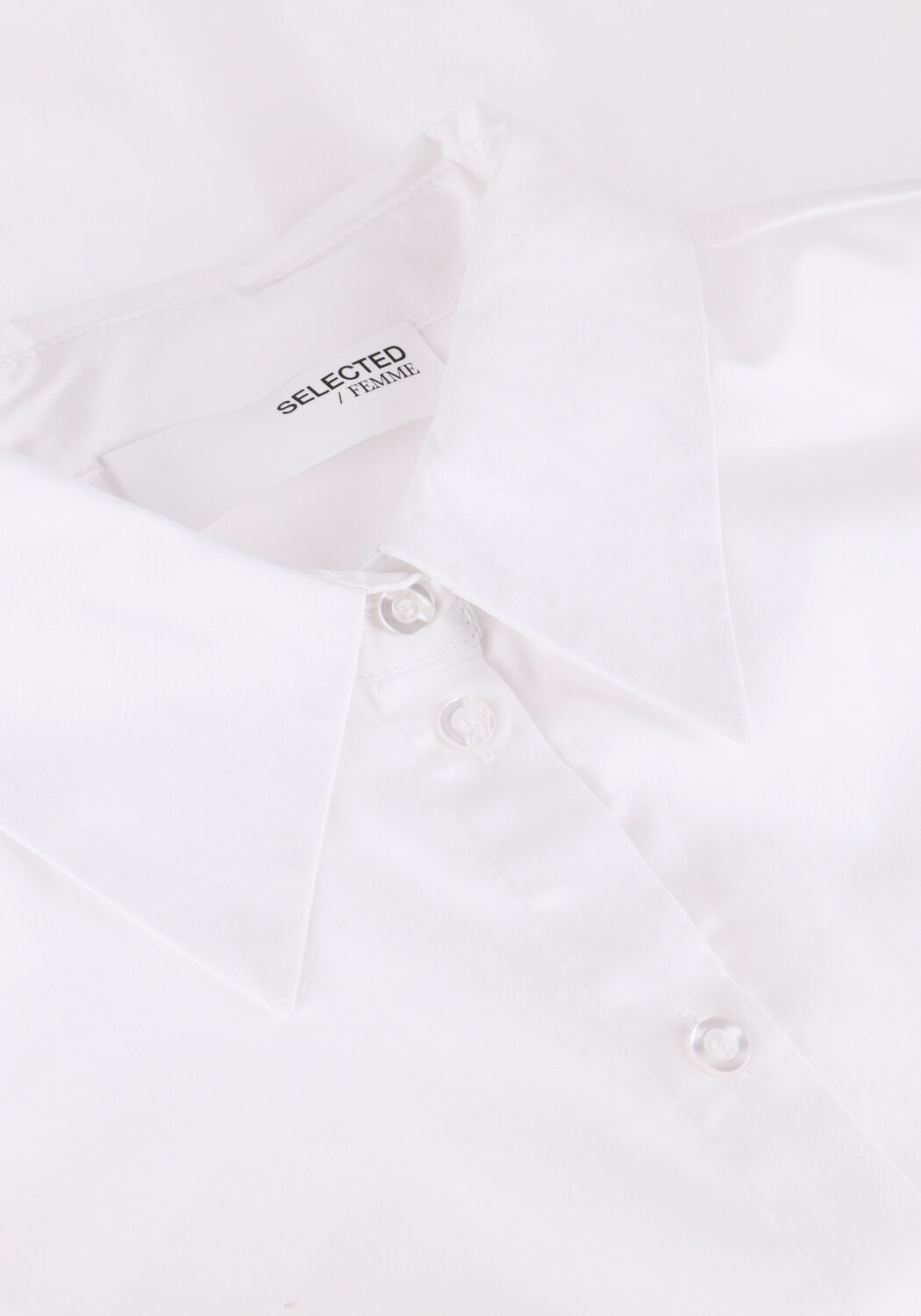 Witte SELECTED WOMEN Blouses SLFROBYN 24 PUFF SLEEVE SHIRT B - large