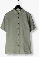 Donkergroene SCOTCH & SODA Casual overhemd SHORT SLEEVE LINEN SHIRT
