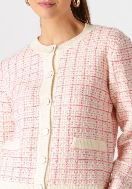 Roze Y.A.S. Vest YASLIVIA LS SHORT KNIT CARDIGAN - large