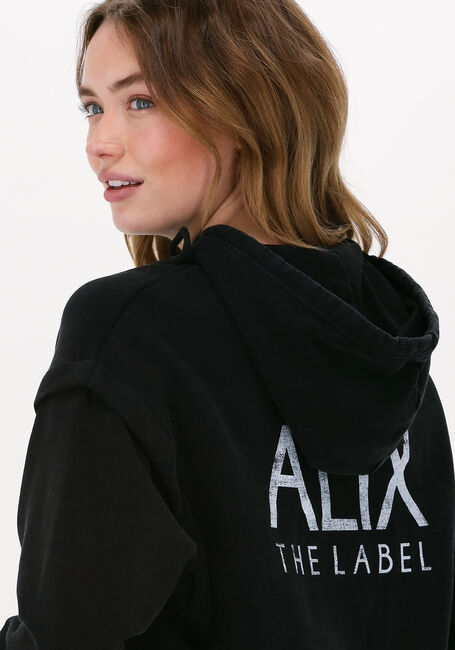 Zwarte ALIX THE LABEL Sweater LADIES KNITTED ALIX HOODIE - large