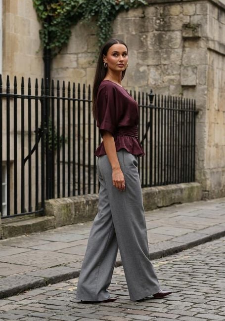 Bordeaux NEO NOIR Tops & T-shirts ANNEGRET HEAVY SATEEN BLOUSE - large