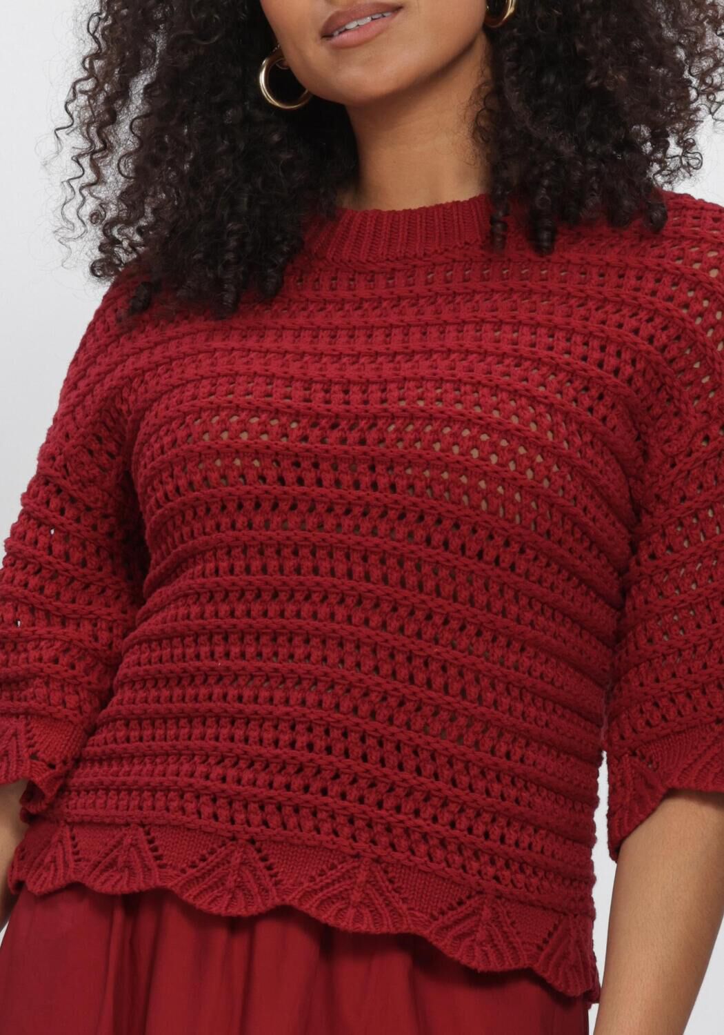 Rode MSCH COPENHAGEN Trui MSCHTABITHA FAIRYN 2 4 PULLOVER - large
