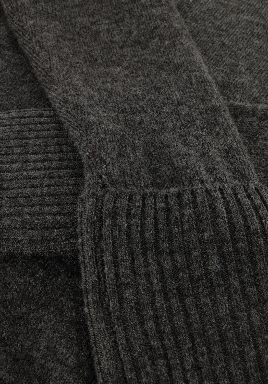 Donkergrijze WITHBLACK Trui WBLALVA LONG ROLL NECK SWEATER - large