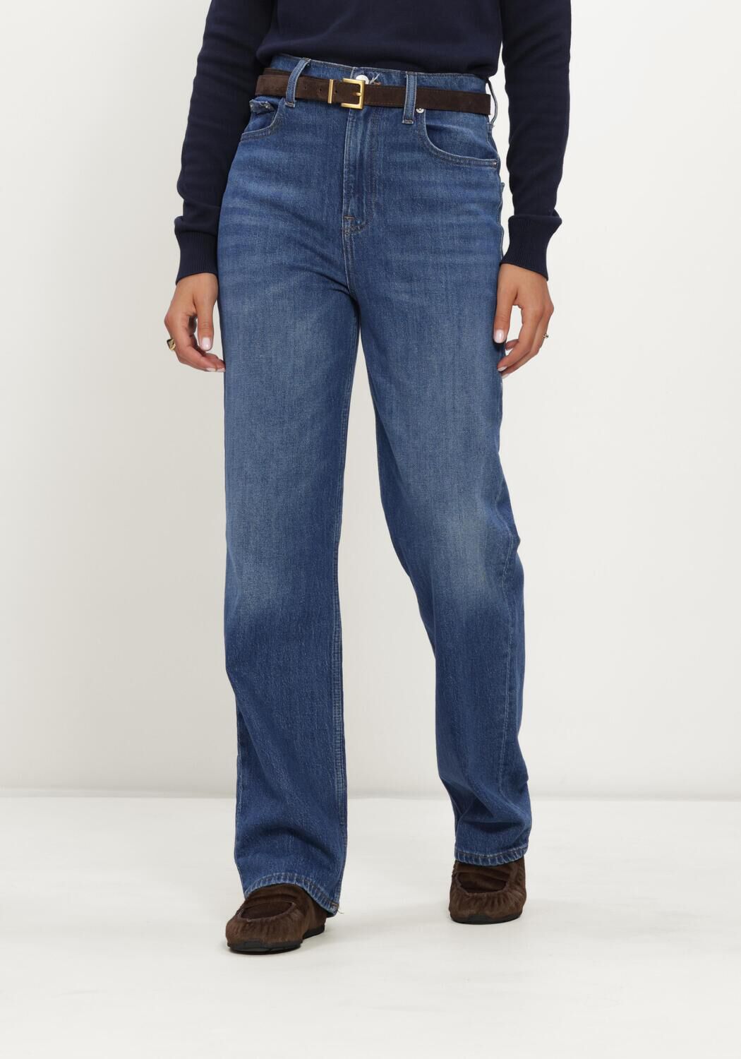 Donkerblauwe TOMMY JEANS Jeans LAYLA HR SLIM STR BI0152 CO - large