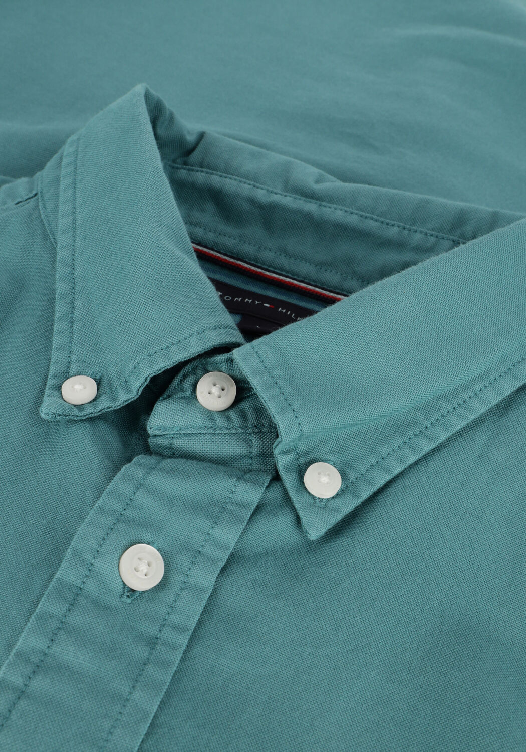 Groene TOMMY HILFIGER Casual overhemd PIGMENT GARMENT DYE RF SHIRT - large