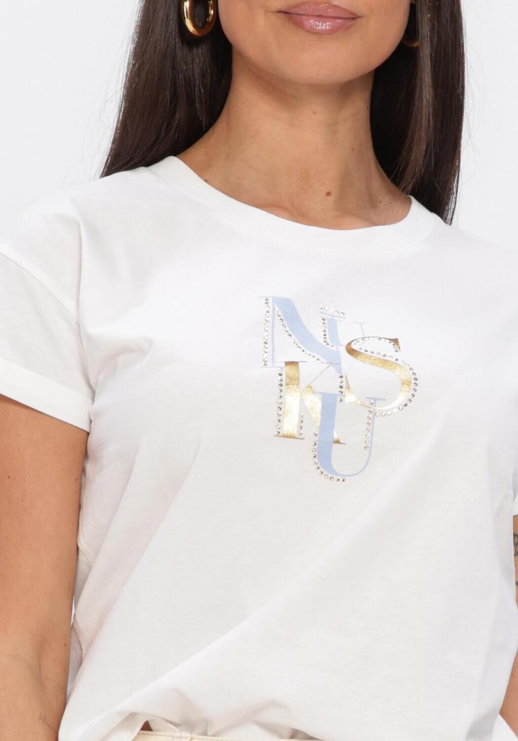 Witte NUKUS Top ROWENA SHIRT - large