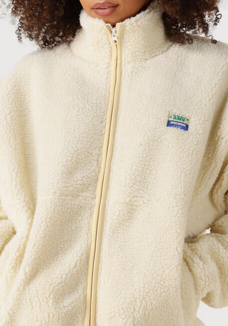 Ecru AMERICAN VINTAGE Faux fur jas HOKTOWN WOMAN - large