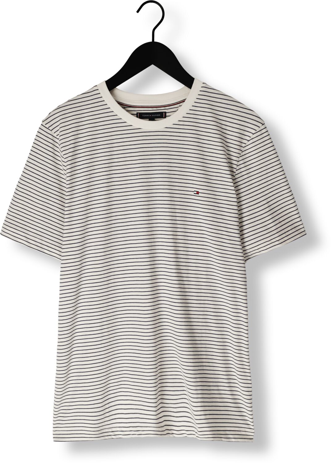 TOMMY HILFIGER Heren Polo's & T-shirts Ess Seasonal Reg Fit Solid Tee Ecru
