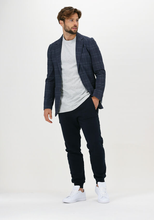 Donkerblauwe PROFUOMO Colbert JACKET KNITTED CH | Omoda