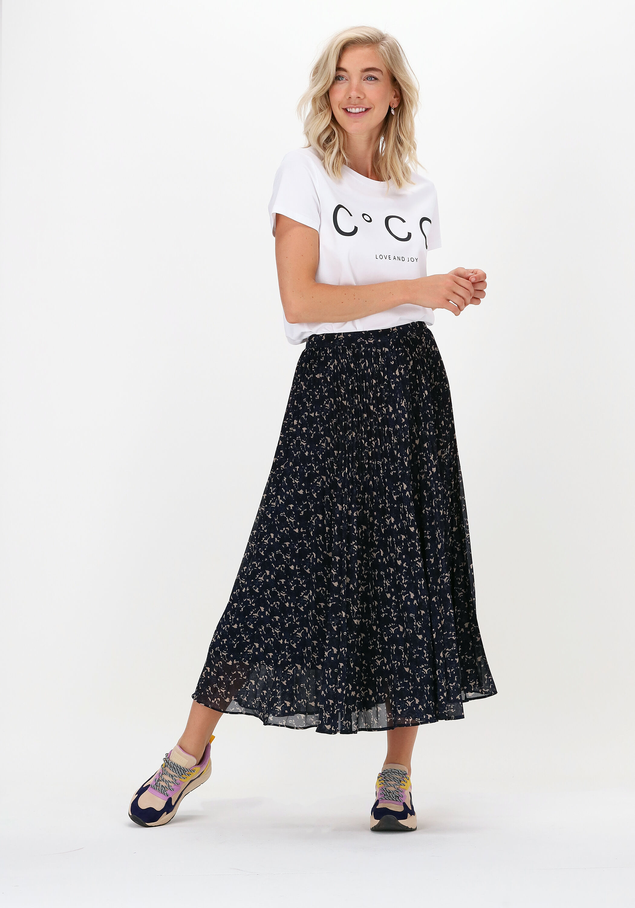 Coco Mesh Polo Tee 33157 Whitenavy T Shirt Fra Cocouture main image 0