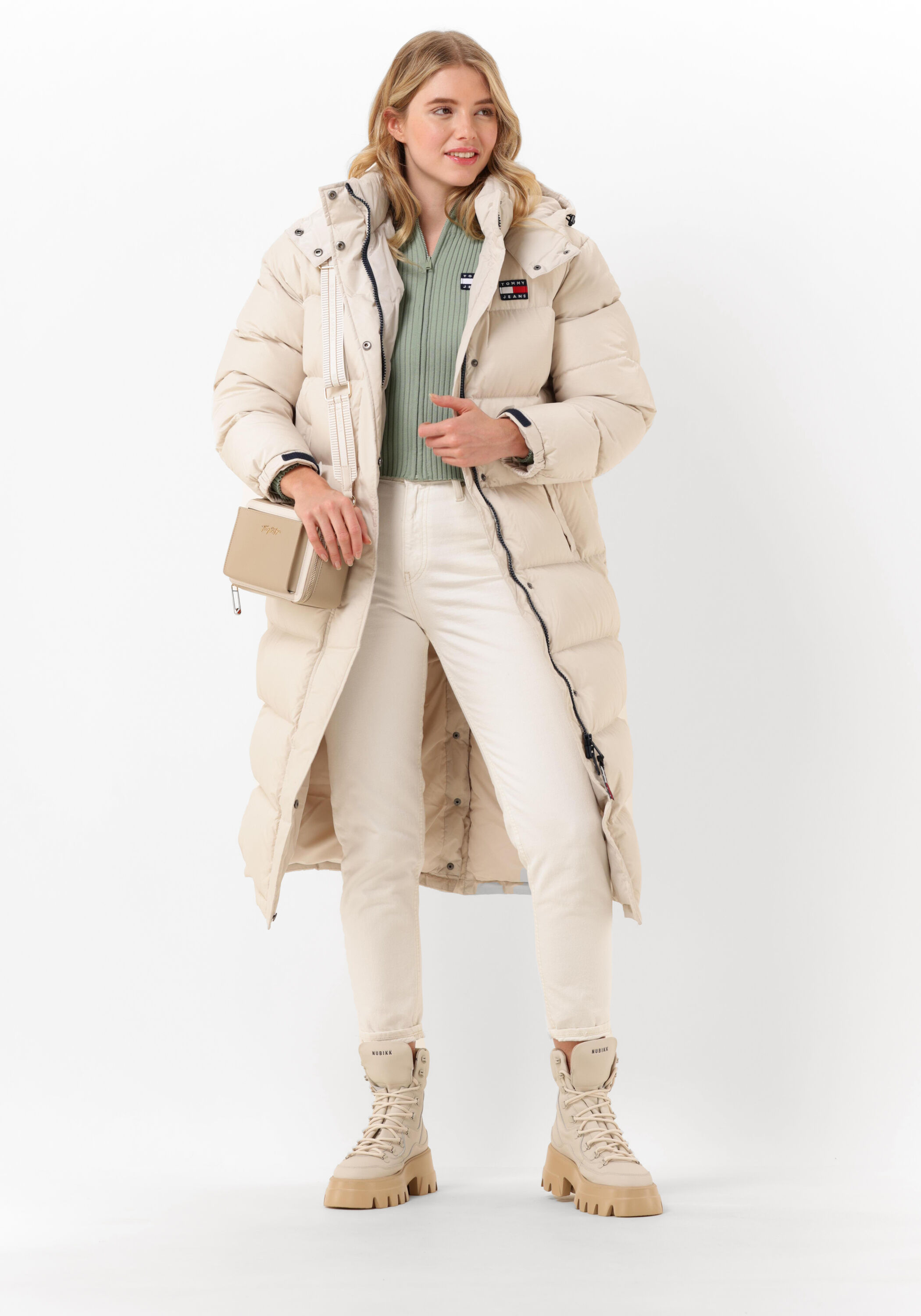 Badge Zip Trhu Sweater L0e Dusty Sage
