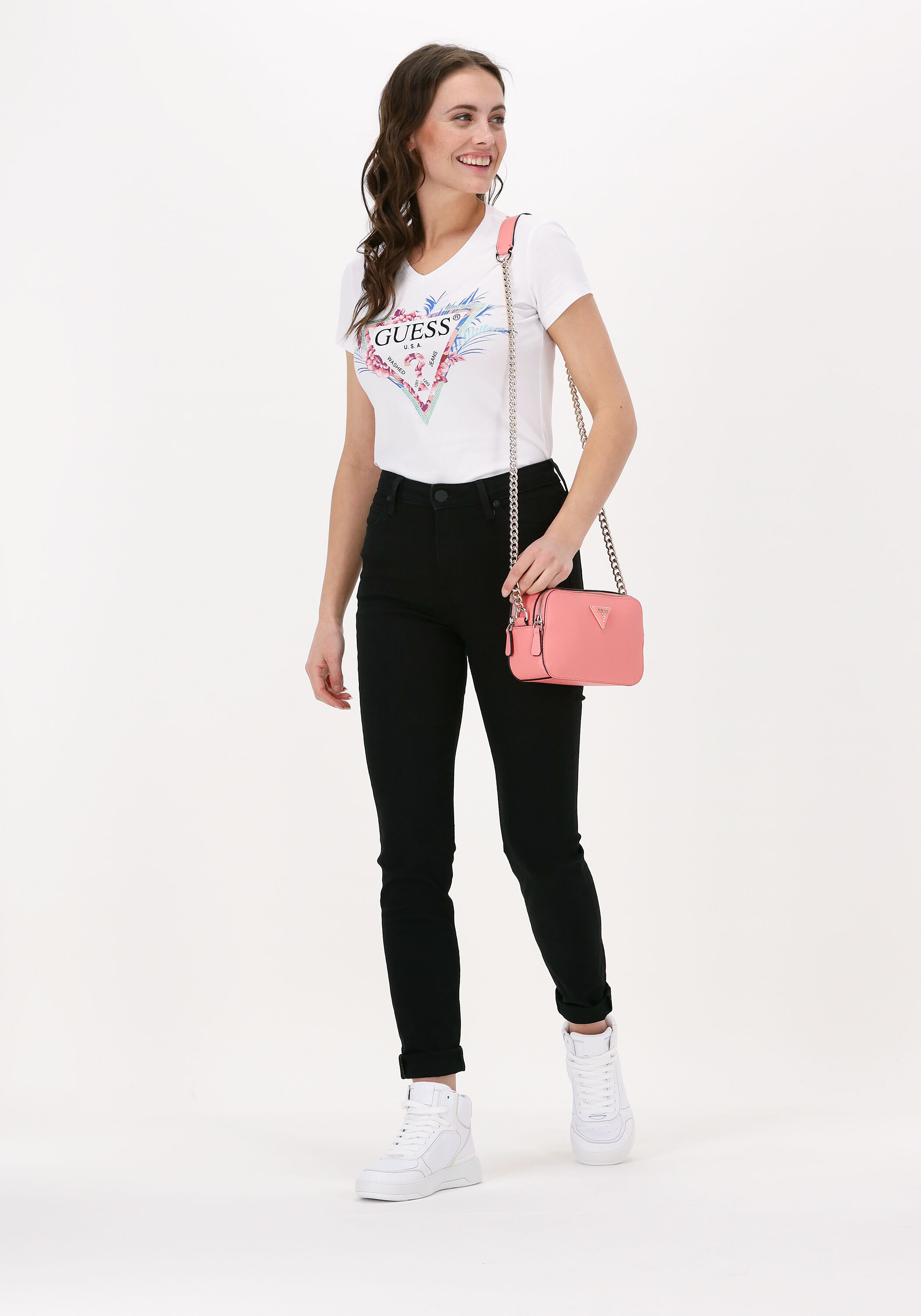 Guess dania mini outlet crossbody top zip