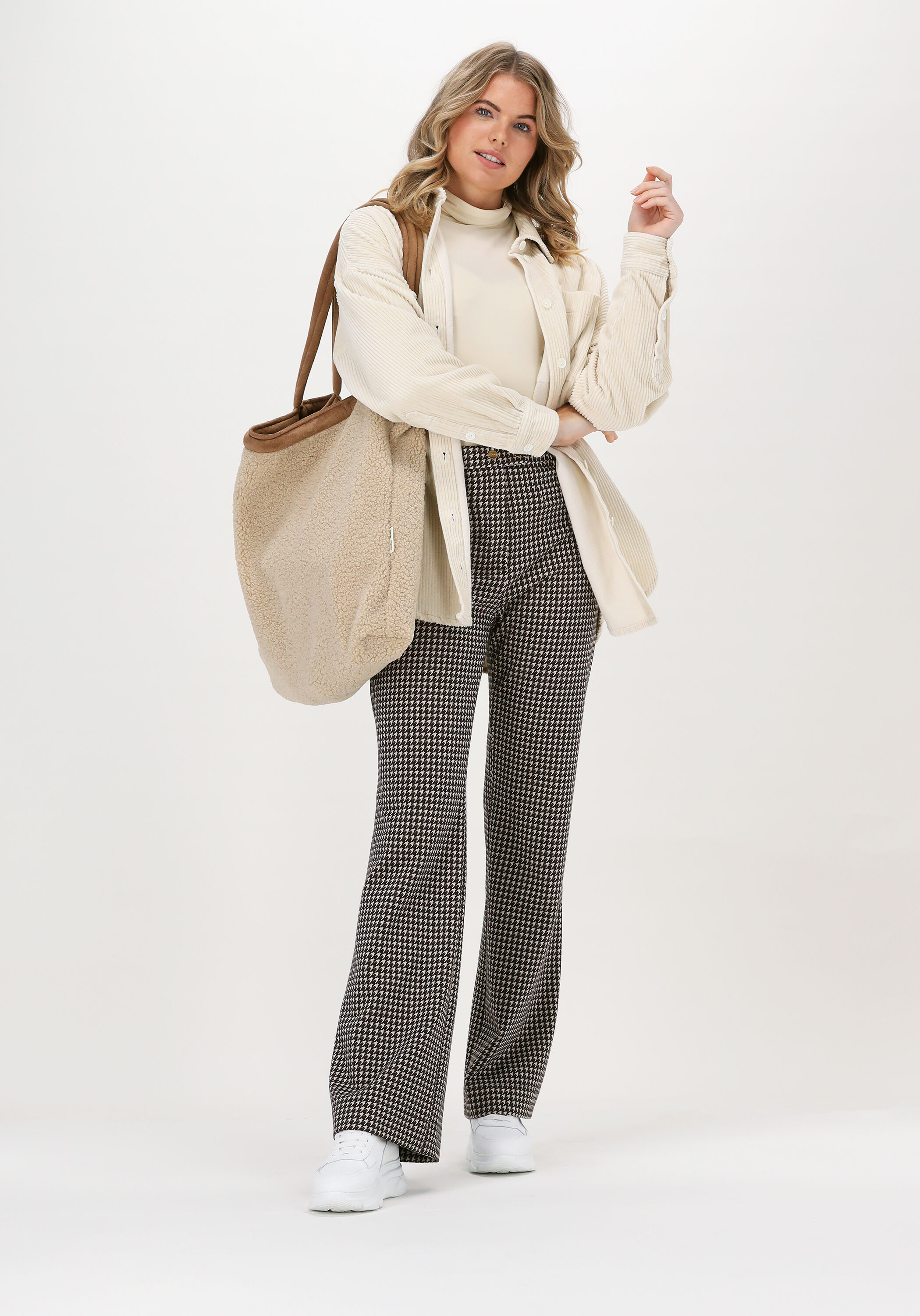 Beige STUDIO NOOS Shopper TEDDY LAMMY MOM BAG Omoda