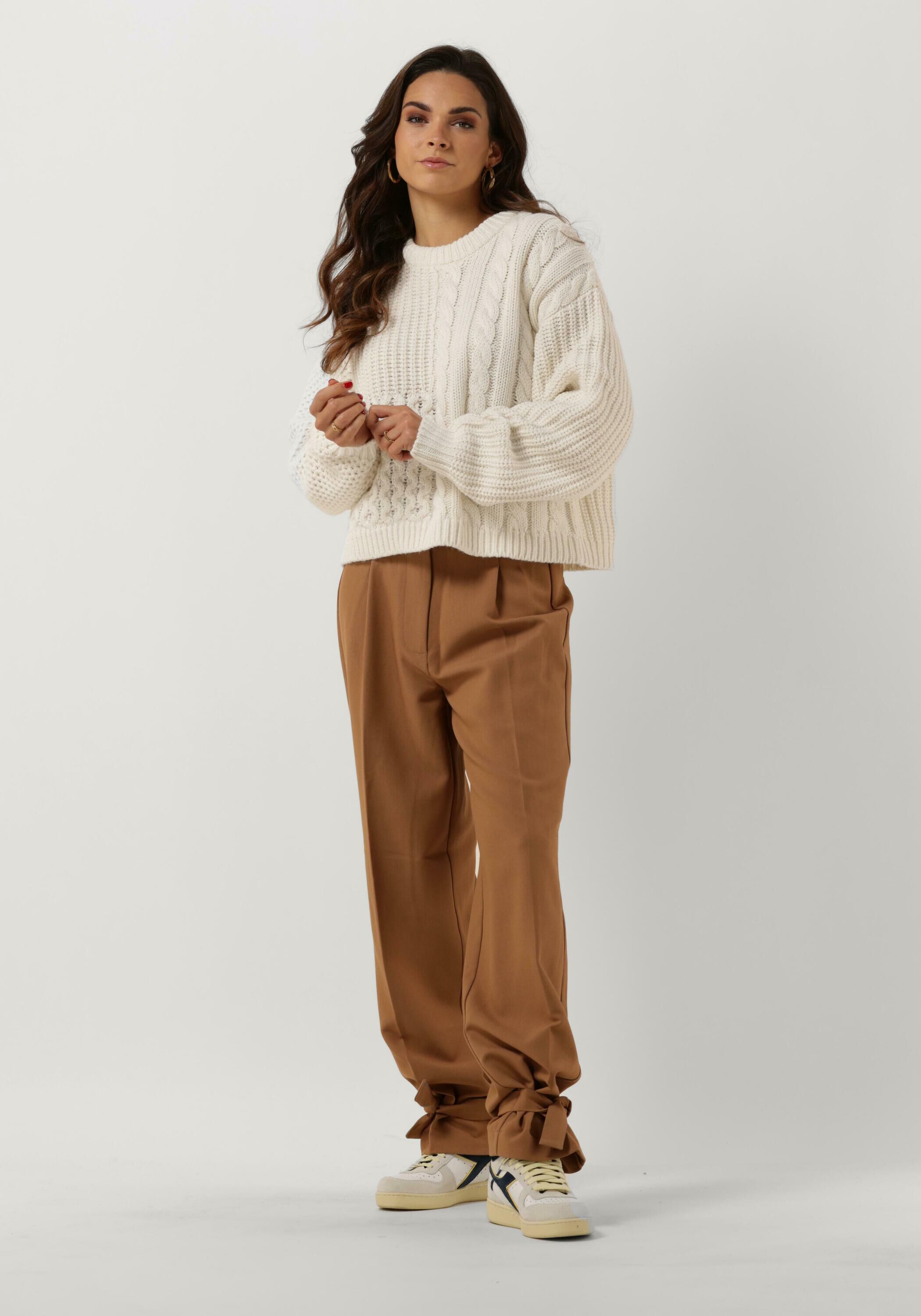 Pcjisa Ls O Neck Long Cabel Knit Birch