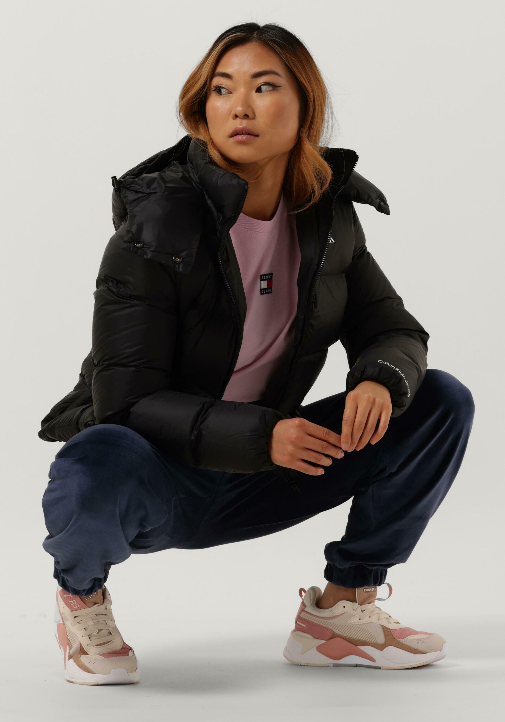 Ck Mw Down Short Puffer L7e Dark Seaweed main image 1
