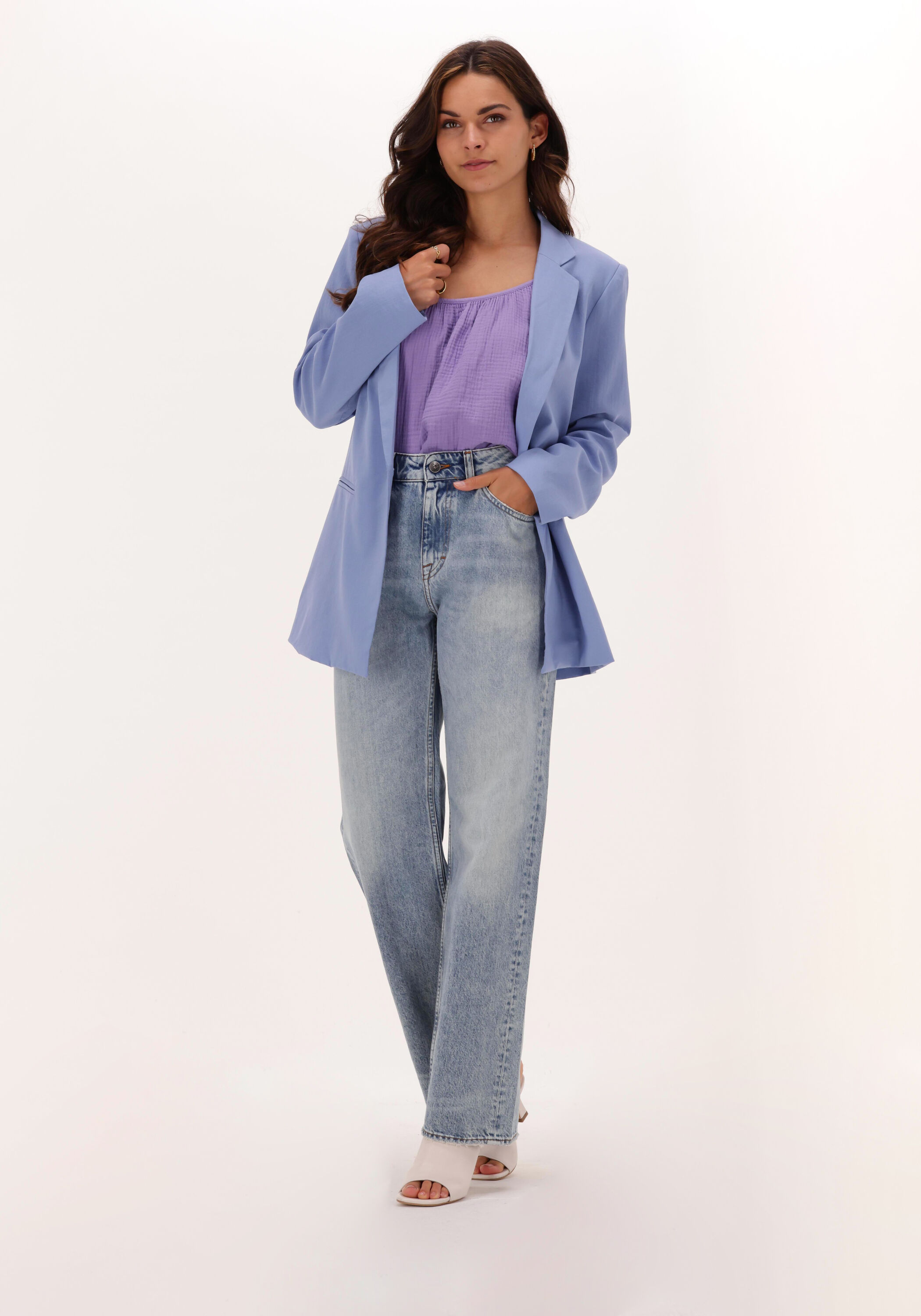 Lichtblauwe TIGER OF SWEDEN Straight leg jeans LETTY Omoda