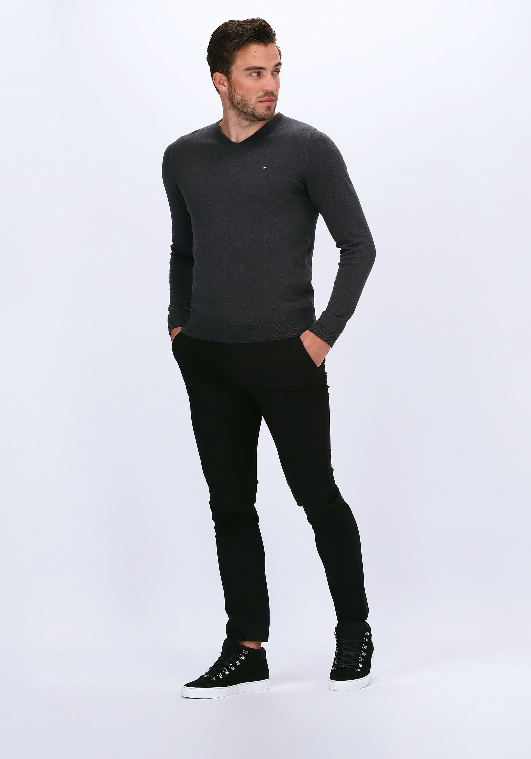 Tommy hilfiger cotton silk v neck 2025