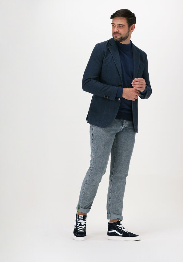 Donkerblauwe PROFUOMO Colbert JACKET KNITTED HO | Omoda