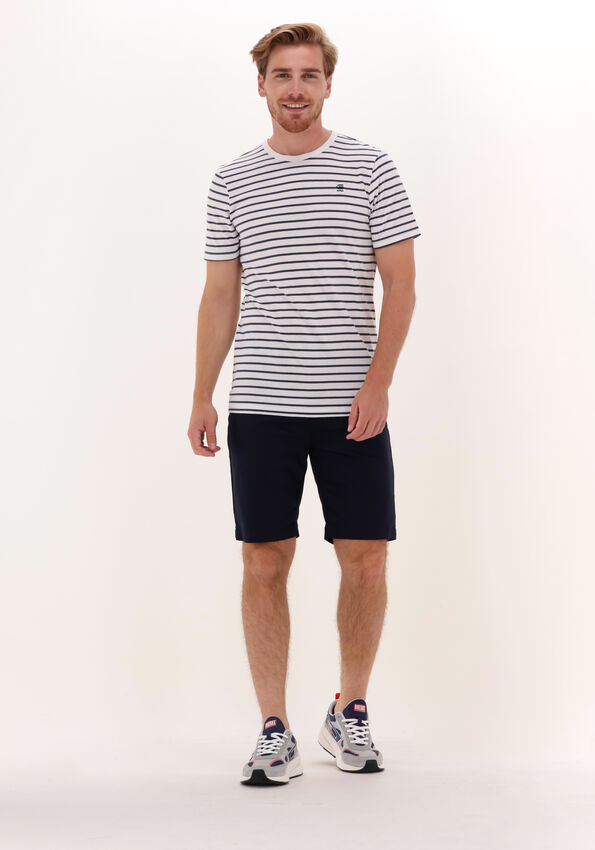 Donkerblauwe CAST IRON Korte broek CHINO SHORTS RISER STRETCH | Omoda