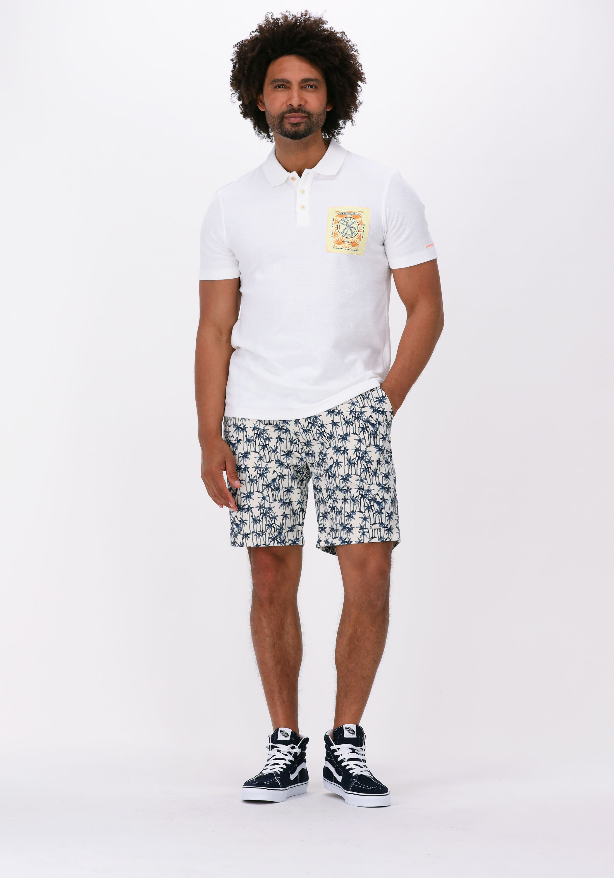 Scotch & Soda Stuart Classic Pima Cotton Short - Nutmeg