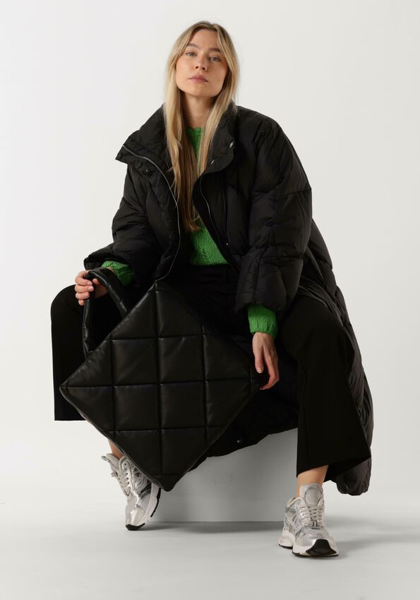 SHEIN EZwear Wattierte Jacke In Übergröße Mit Seitliem Taillengürtel Und Tas SHEIN EZwear Wattierte Jacke In Übergröße Mit Seitliem Taillengürtel Und Tas