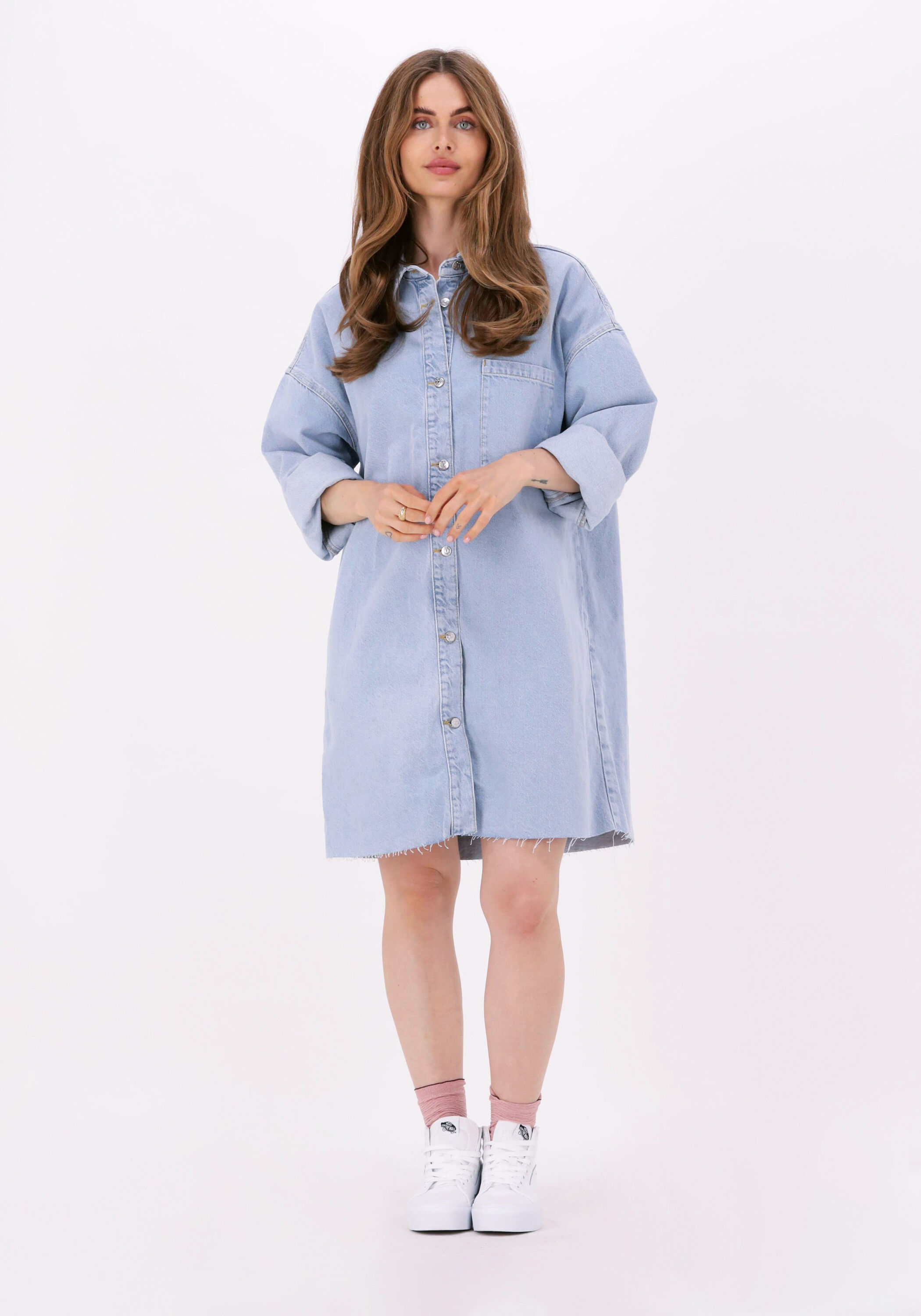 ONLY Onldia SL Cut DNM Dress LB Qyt, Mezclilla De Color Azul Claro