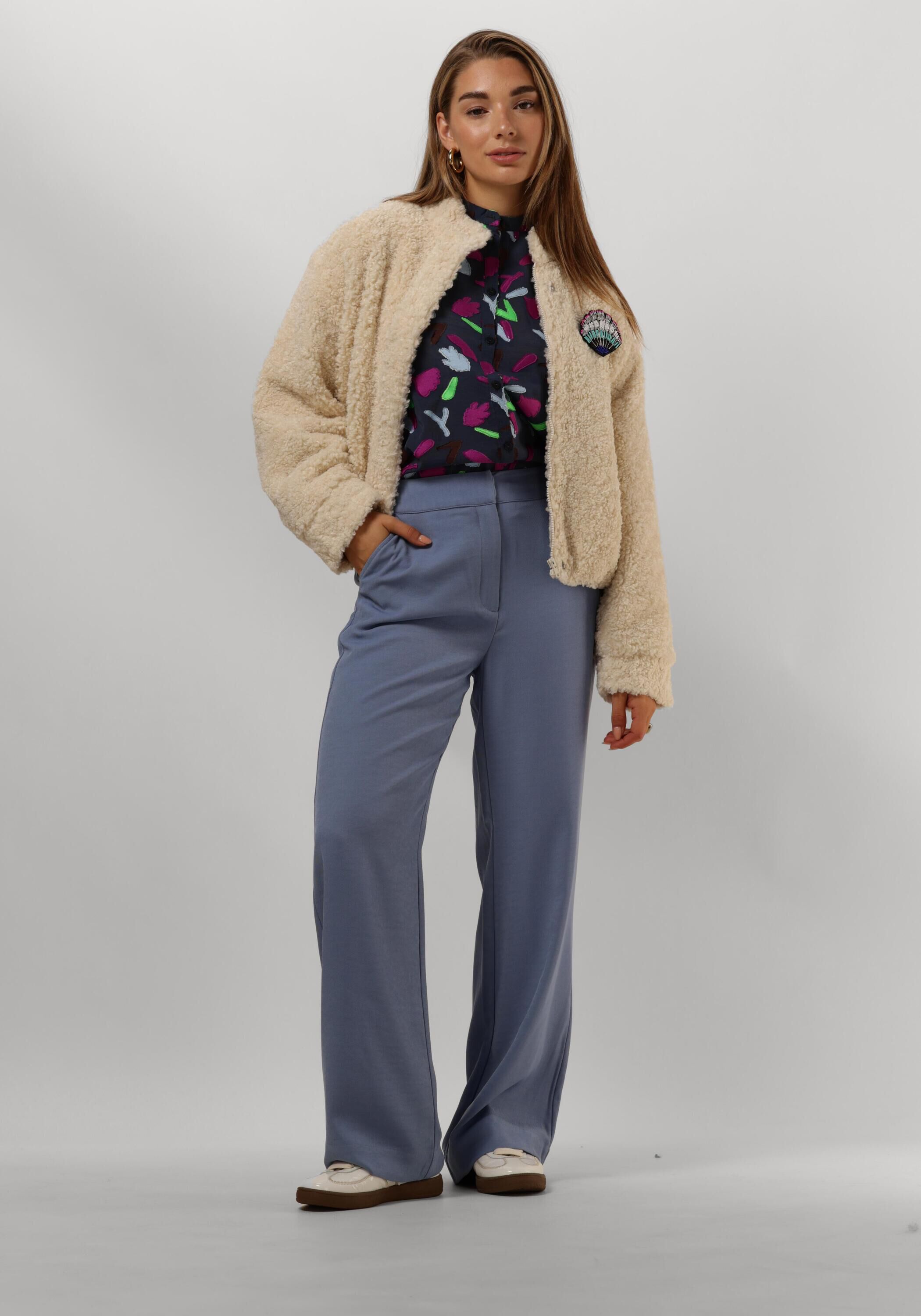 Beige POM AMSTERDAM Jack JACKET - TEDDY ECRU | Omoda