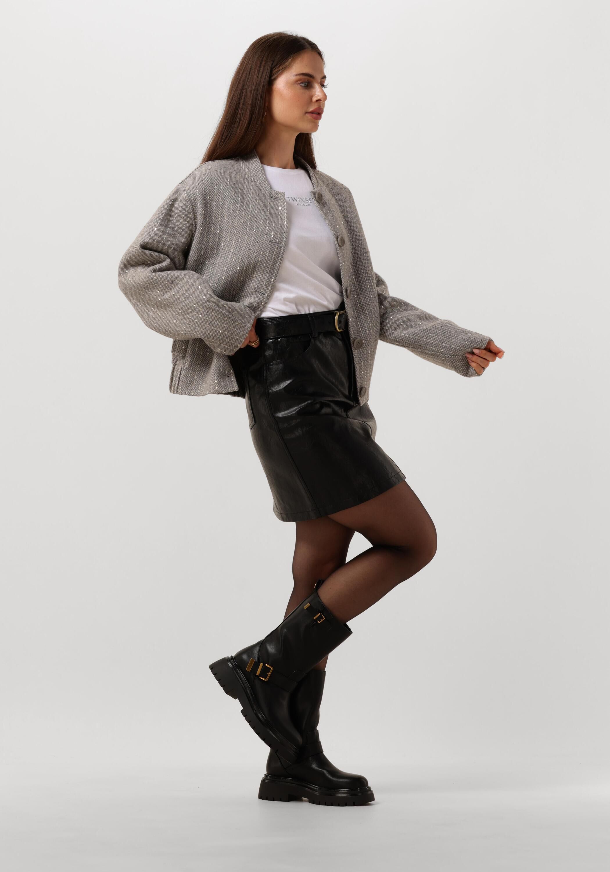 Zwarte TWINSET MILANO Biker boots 242TCP040 | Omoda