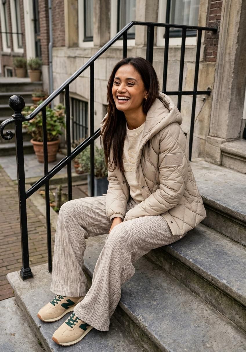 FOXEY NEW YORK パーカ ジャスミン 40 Beige MOSCOW Gewatteerde jas 11-08-YASMIN | Omoda
